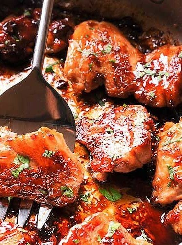 Savory Sweet Glazed Chicken Thighs