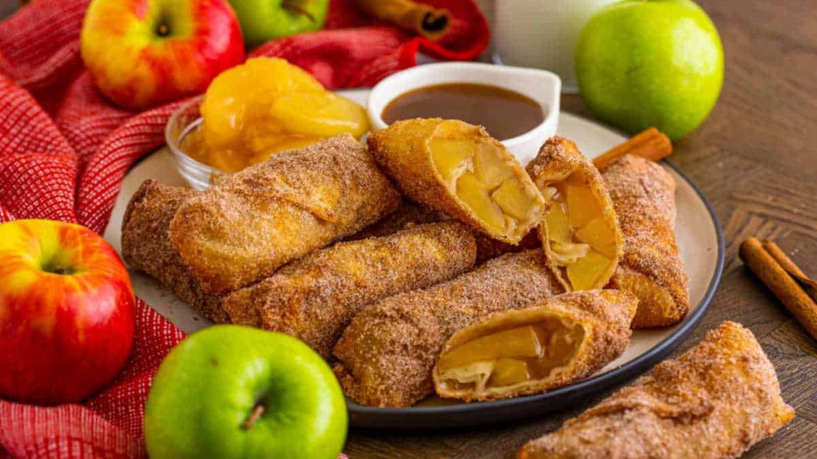 Cinnamon Sugar Apple Pie Wraps
