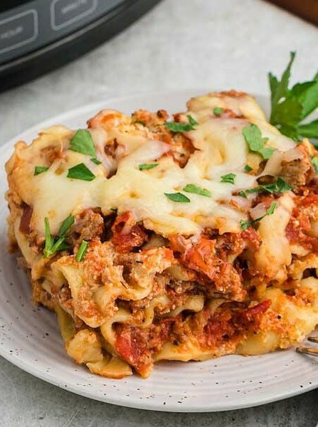 Slow Cooker Turkey Lasagna Delight