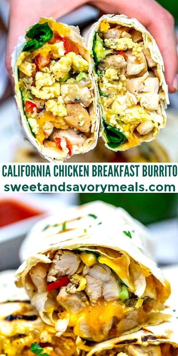 California-Style Chicken Breakfast Wrap Delight