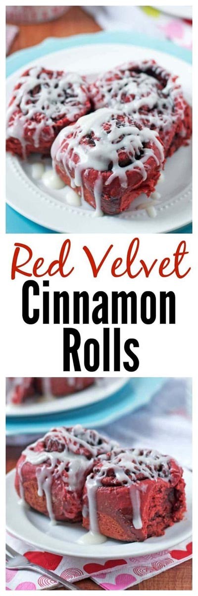 Easy Red Velvet Cinnamon Rolls for Breakfast