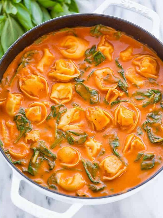 Creamy Tortellini Tomato Soup Delight