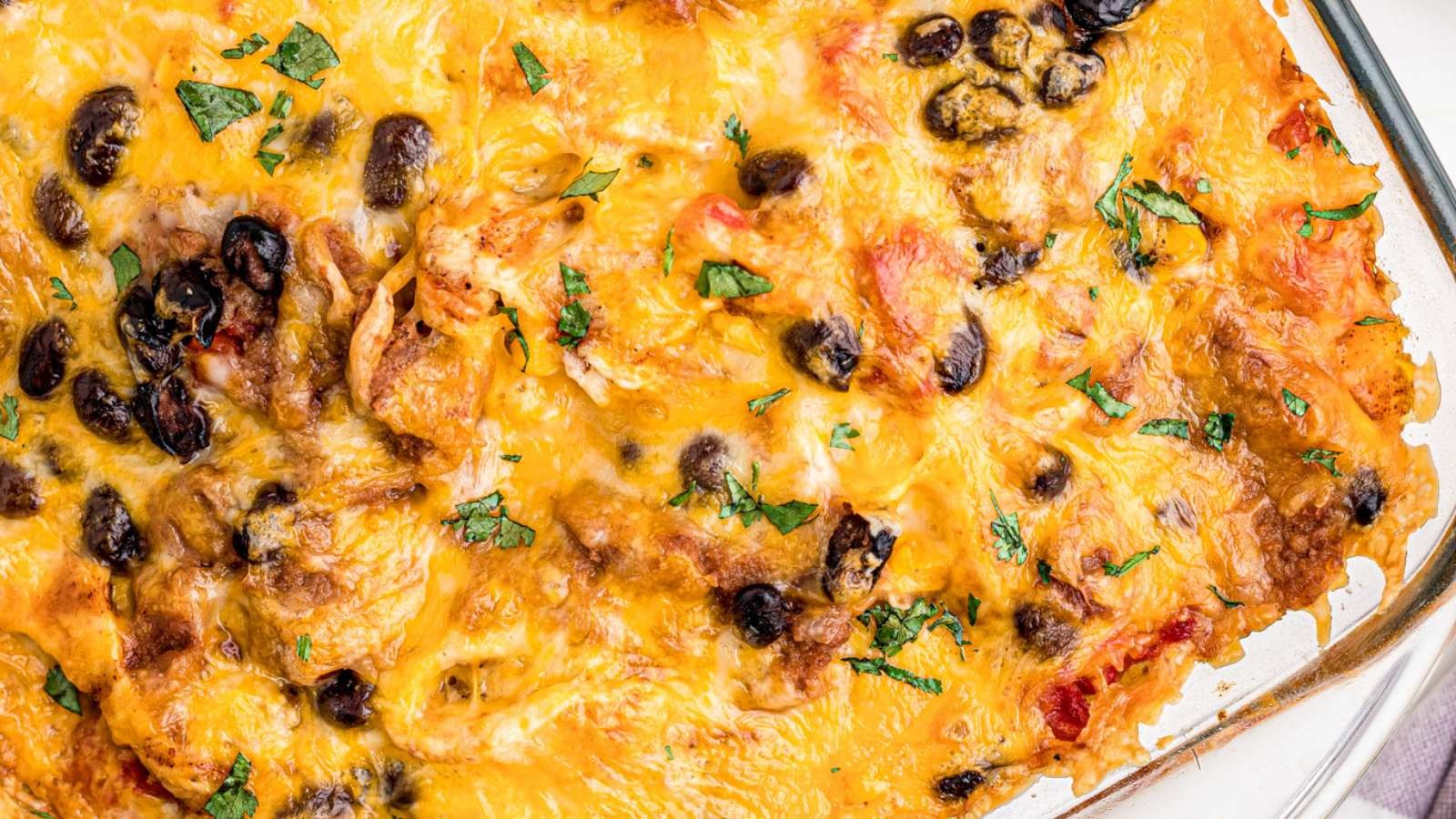 Layered Mexican Chicken Delight Casserole