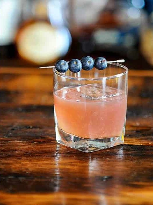Blueberry Bourbon Bites with Absinthe Twist