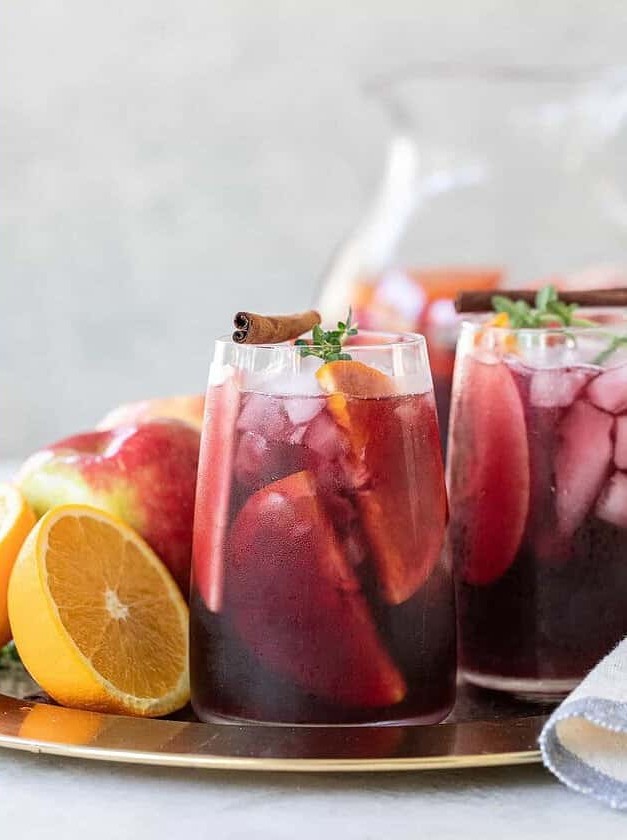 Spiced Apple Cider Sangria Delight