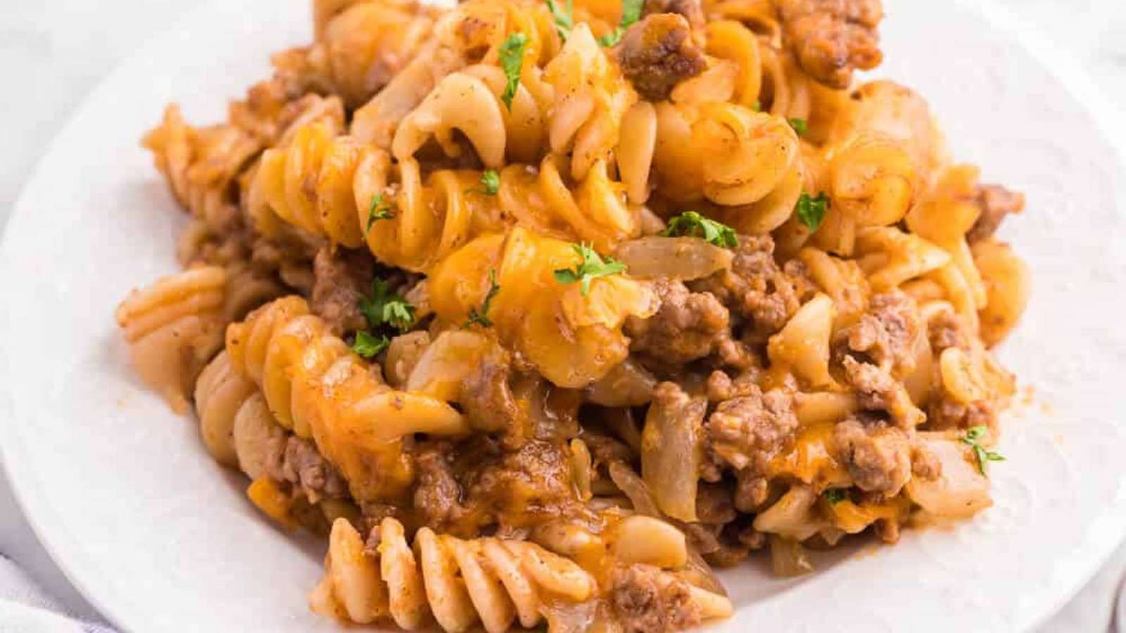 Quick Cheesy BBQ Beef Bake