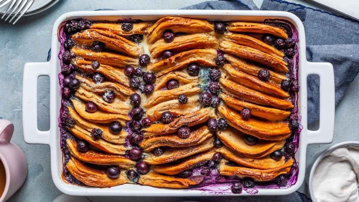 Blueberry Pancake Breakfast Casserole
