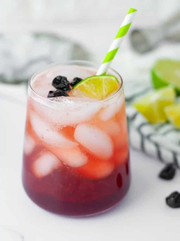 Tart Cherry Lime Sparkler