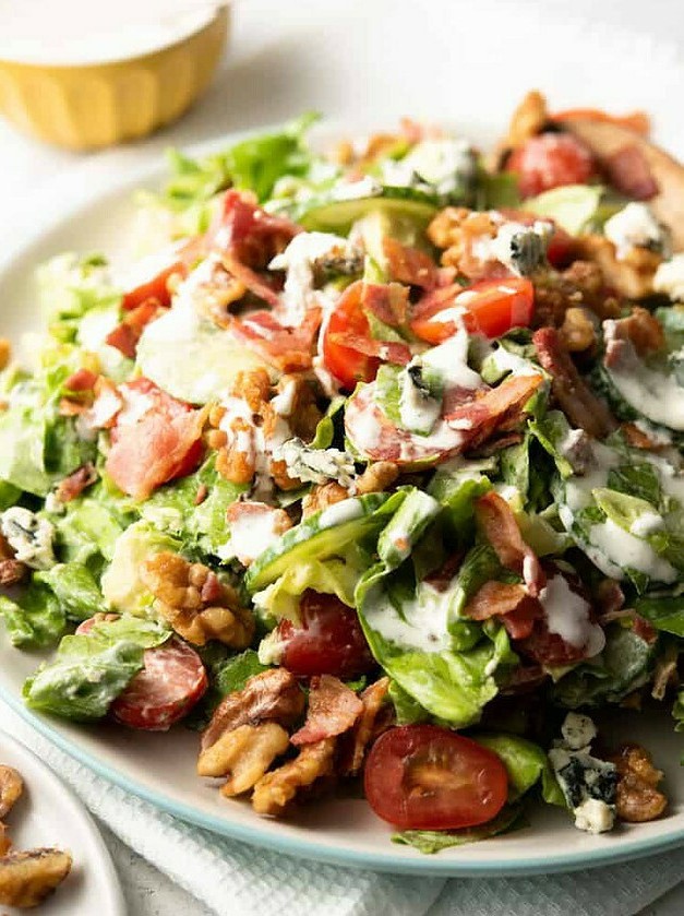 Crunchy Blue Cheese Salad with Bacon & Avocado