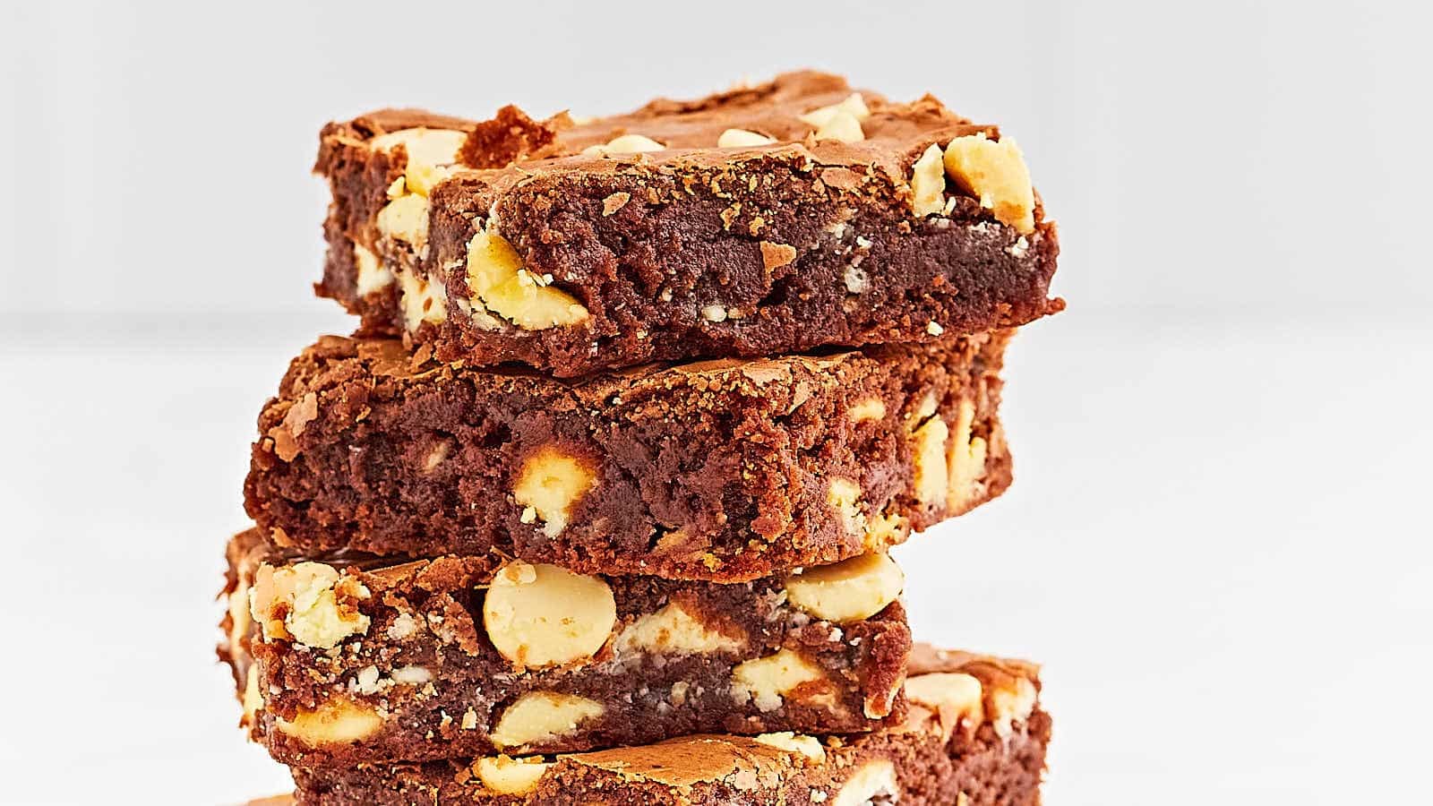 Moist White Chocolate Chunk Brownie Delight