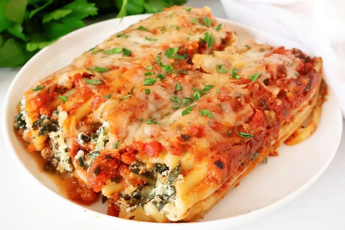 Spinach Manicotti