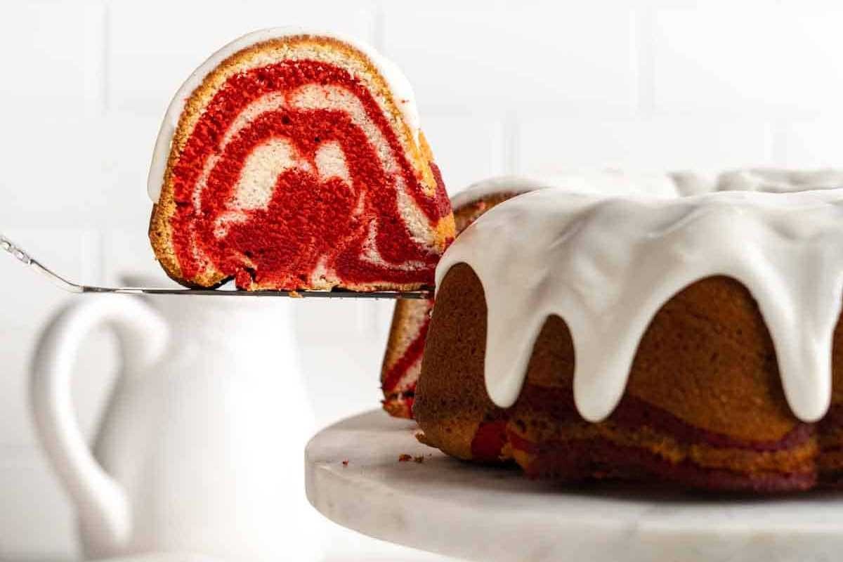 Velvet Swirl Pound Cake Delight