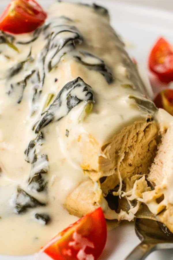 Crockpot Chicken Spinach Artichoke Bliss
