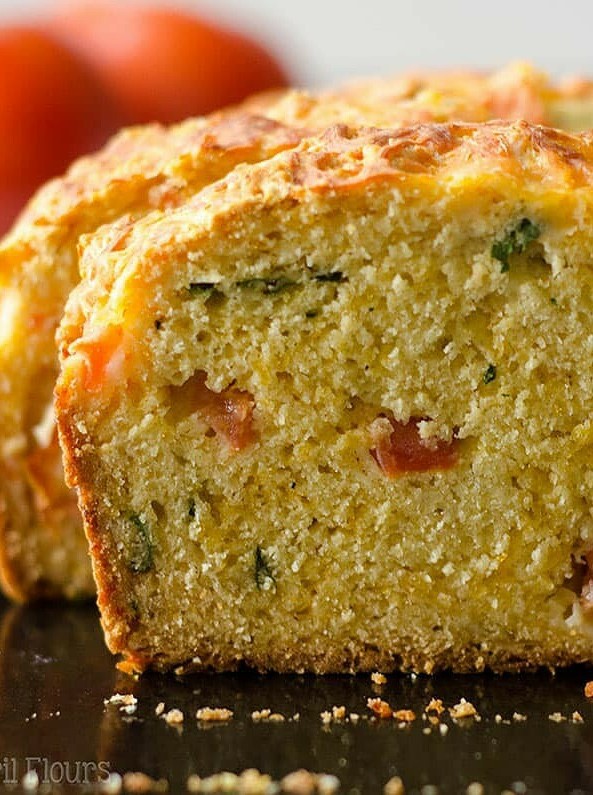 Tomato Basil Quick Cheese Bread