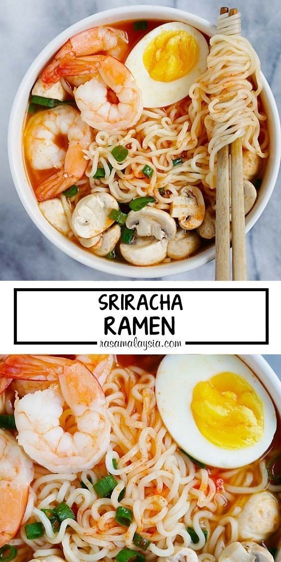 Sriracha Shrimp Ramen Delight