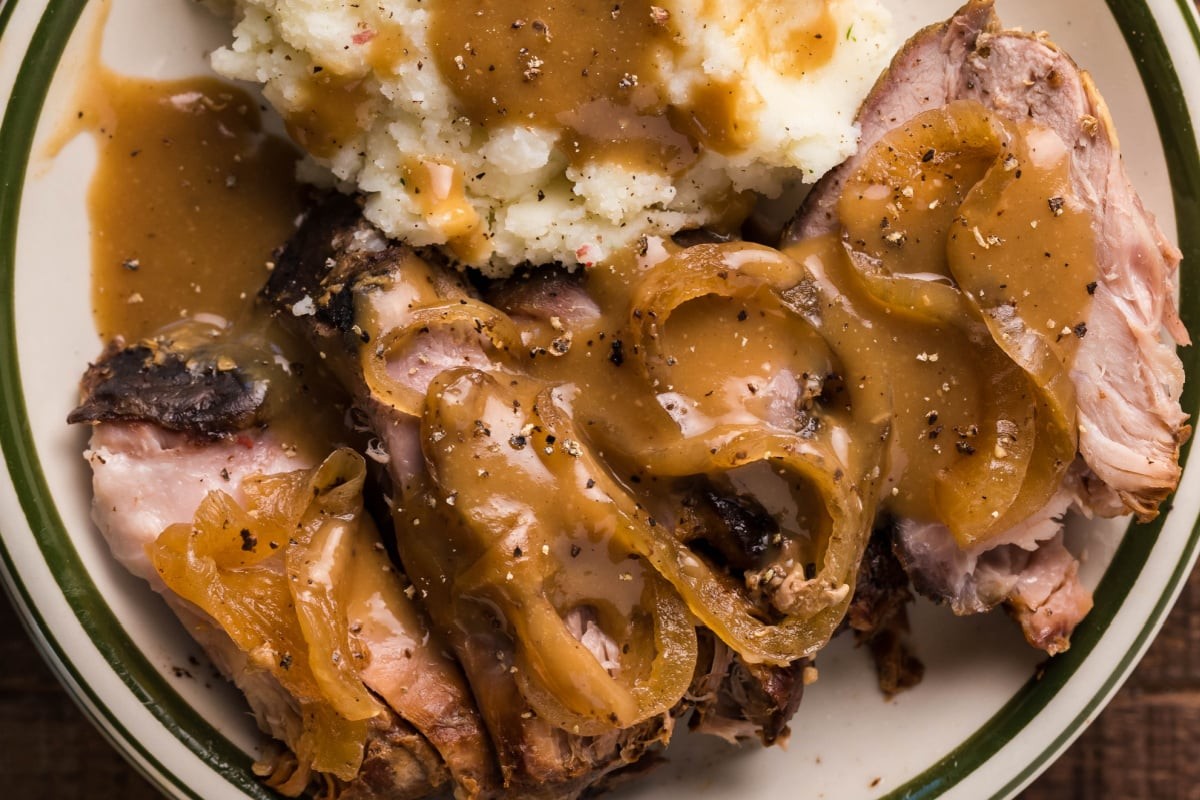 Balsamic Glazed Pork Roast in a Slow Cooker