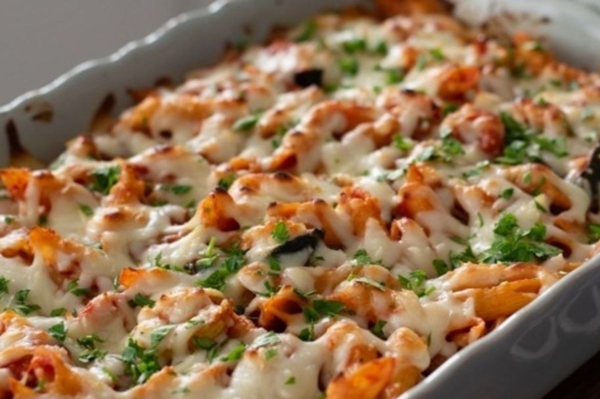 Ricotta Baked Pasta with Roasted Veggies