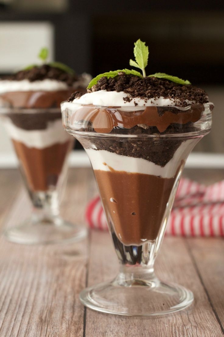 Chocolate Fruit Parfait with Dairy-Free Cream