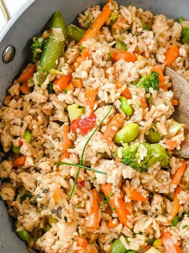 Fast Ground Chicken Stir Fry Recipe