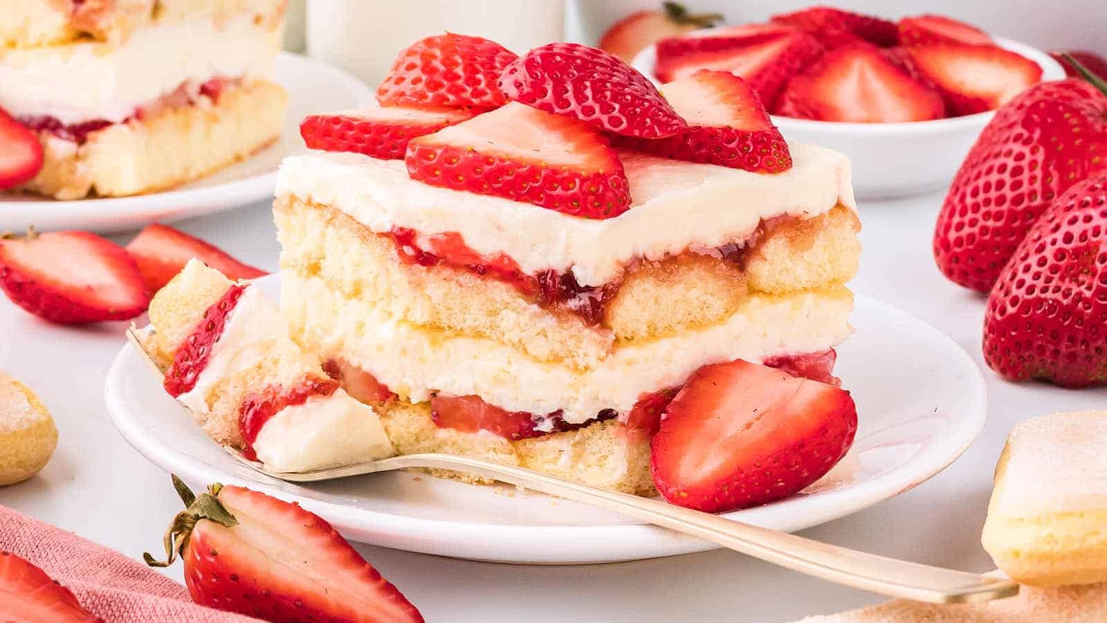 Strawberry Bliss in Ladyfinger Layers