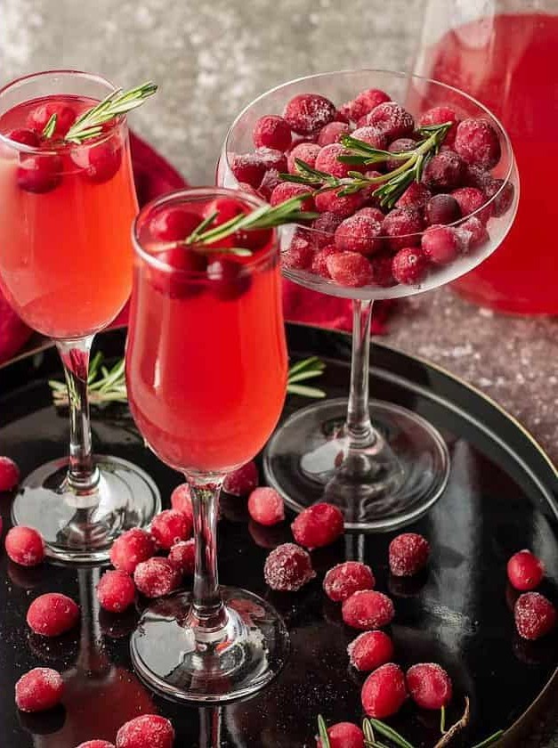 Cranberry Sparkle Winter Celebration Cocktail