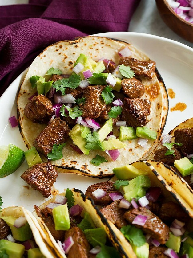 Ancho Chili Steak Tacos