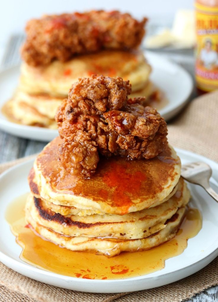 Buttermilk Crispy Chicken with Cornmeal Cakes