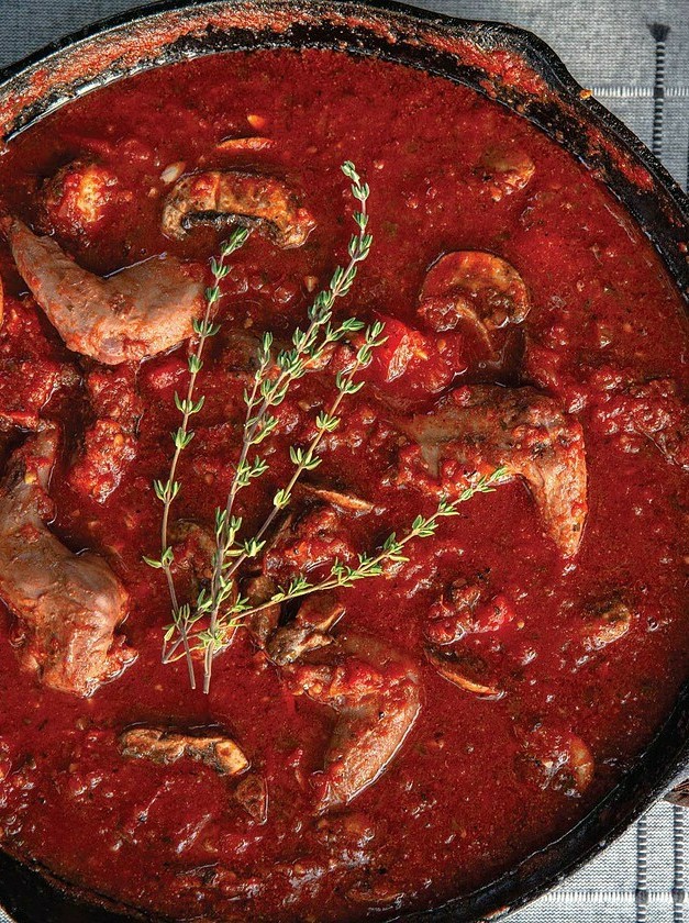 Savory Squirrel Stew with Mushroom Twist