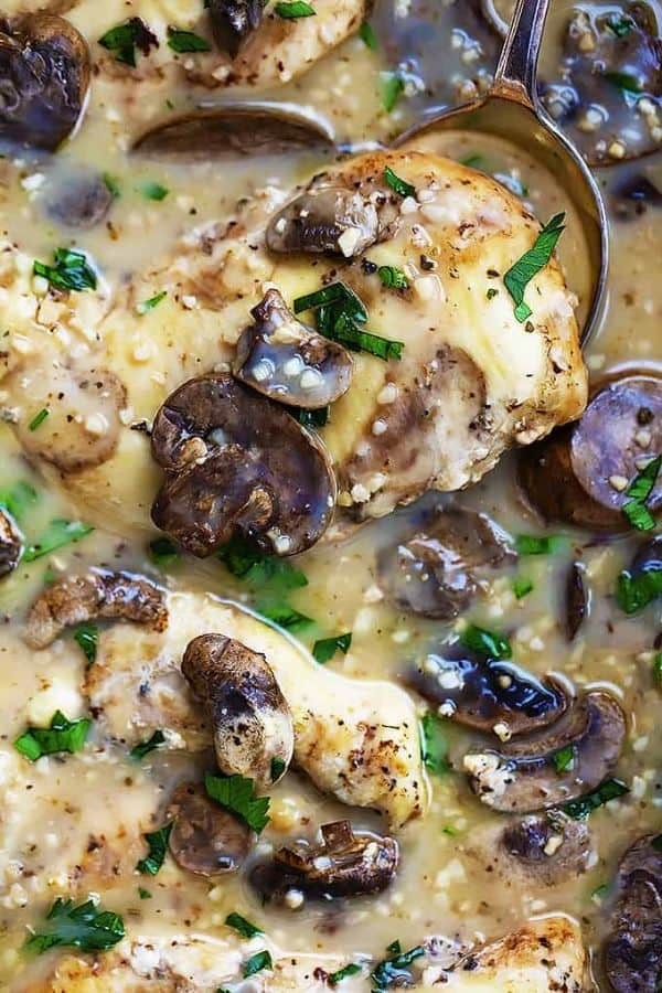 Easy Marsala Chicken in Slow Cooker