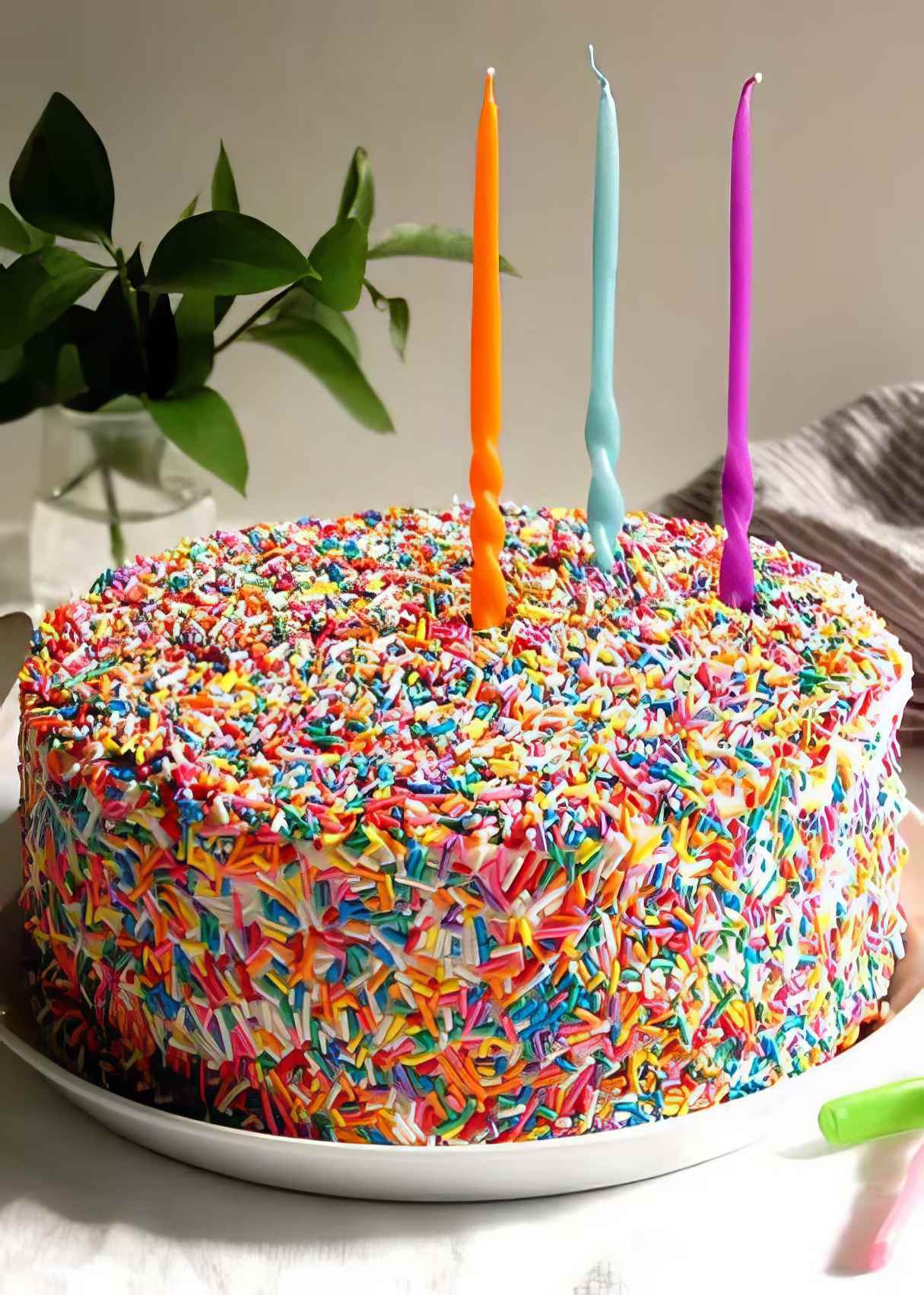 Create Vibrant Funfetti Cakes with Rainbow Sprinkles