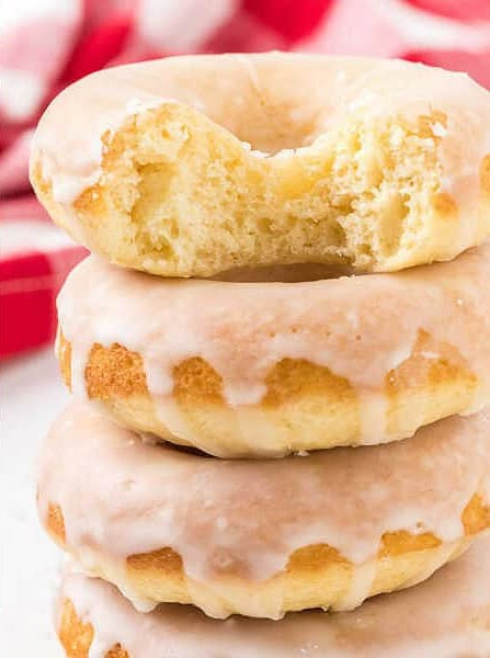 Baked Donuts with Easy Vanilla Glaze