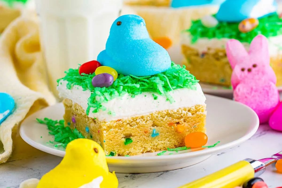 Easter Cookie Bars (Coconut Frosted Sugar Cookie Bars)