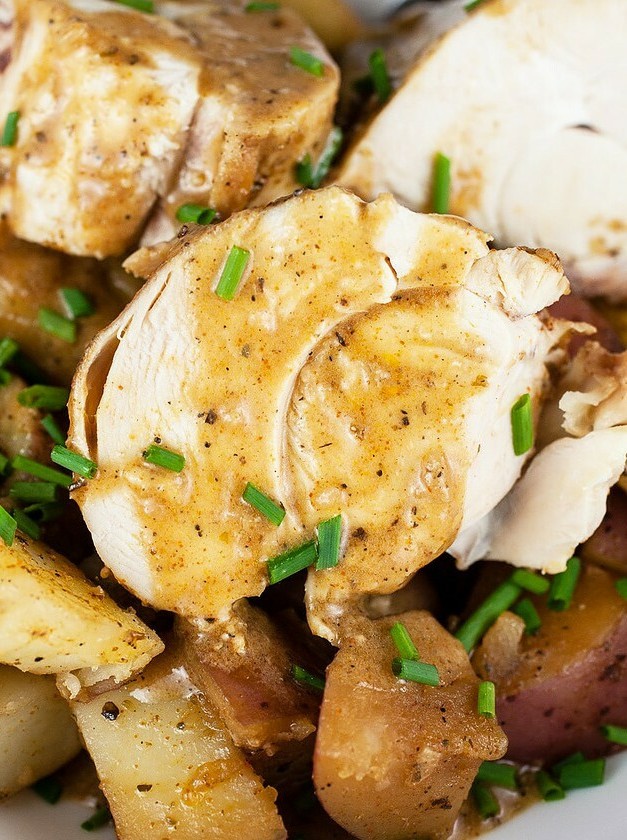 Braised Chicken and Red Potatoes Dutch Oven