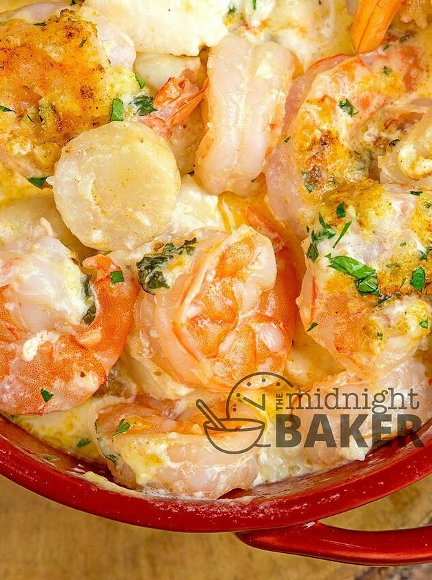 Seafood Delight in a Creamy Casserole