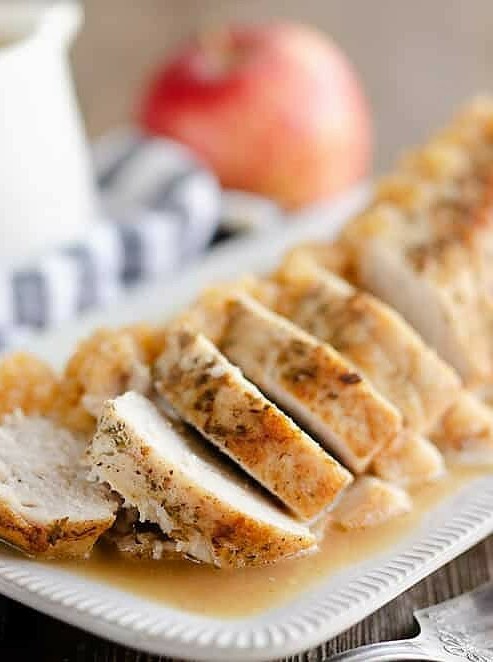 Bourbon-Infused Pork Loin with Sweet Apple Glaze