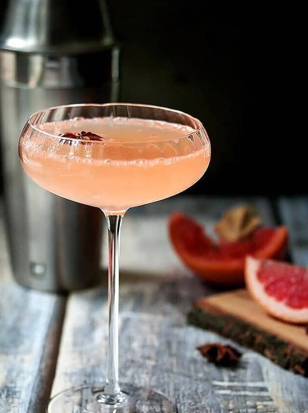 Grapefruit Martini with a Twist of Spice