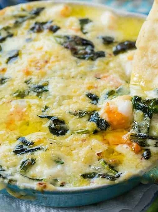 Creamy Shrimp and Spinach Cheese Delight