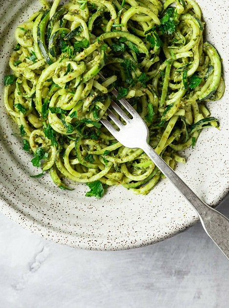 Walnut Pesto Zoodles Recipe