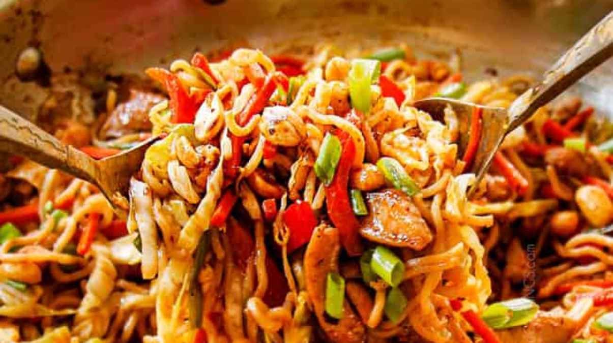 Quick Chicken Yakisoba Recipe