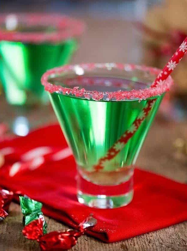 Grinchy Green Holiday Cocktail Delight
