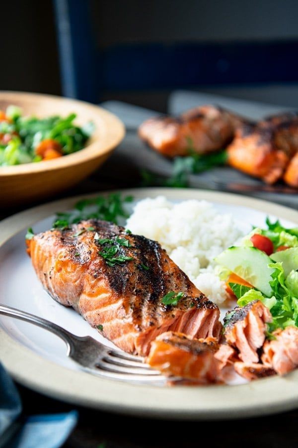 Sweet Heat Grilled Salmon with Honey Butter