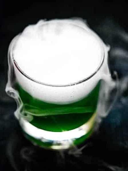 Green Ghost Punch Bowl Cocktail