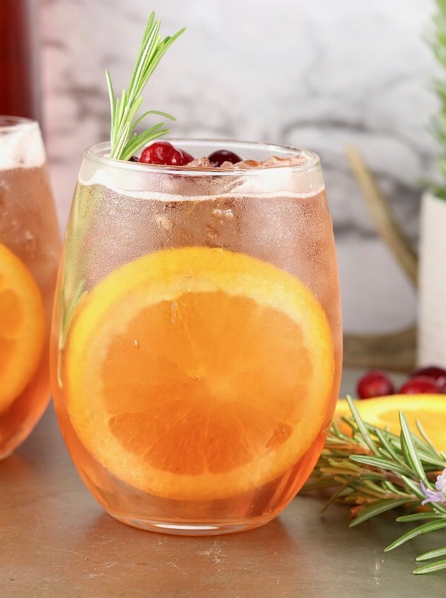 Festive Moscato Holiday Sangria Delight