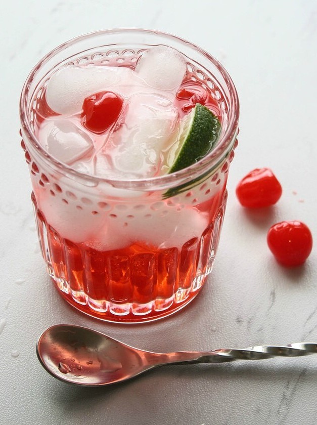 Moonshine Cherry Lime Sparkler