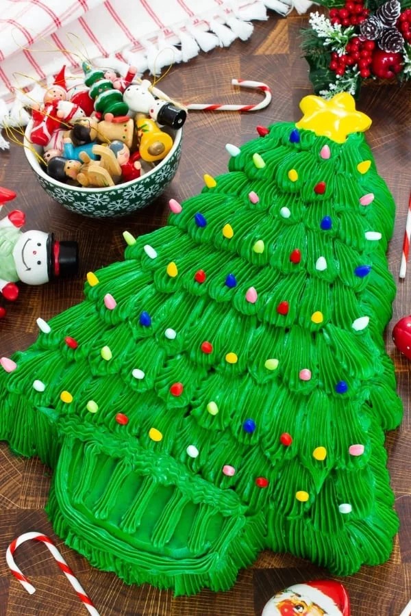 Retro Ceramic Christmas Tree Dessert