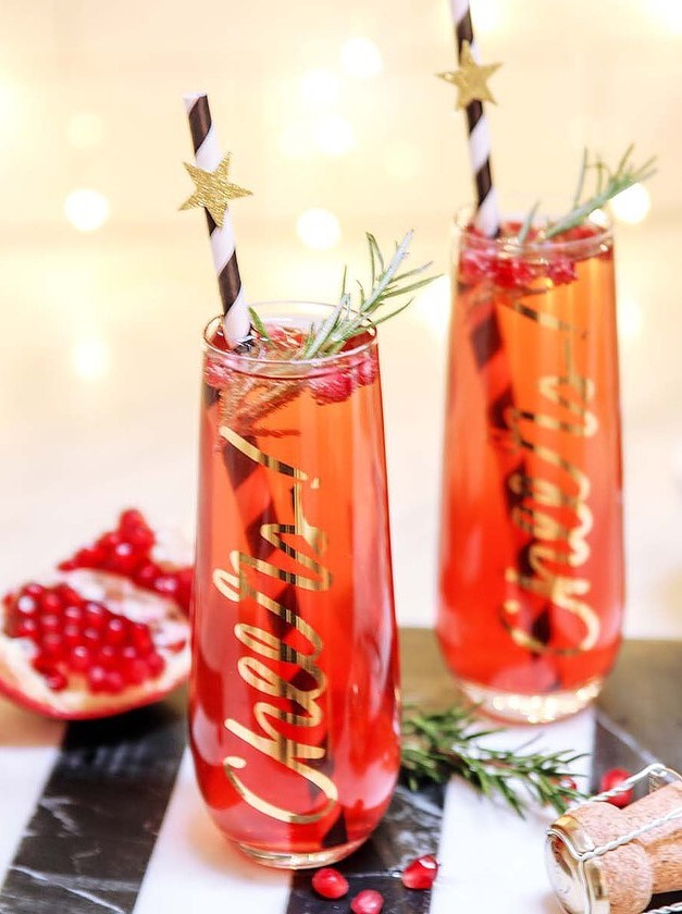 Festive Pomegranate Sparkler