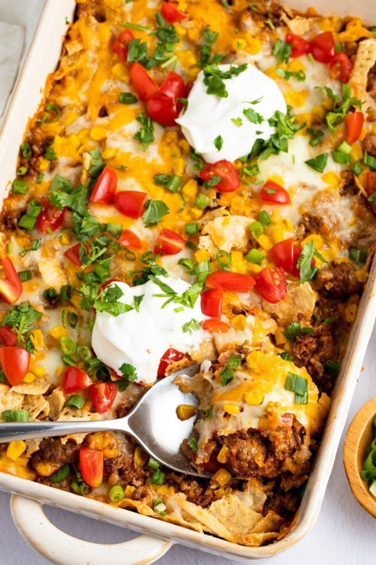 Green Salsa Chicken Casserole Delight