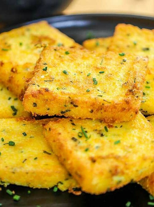 Crispy Polenta Fritters