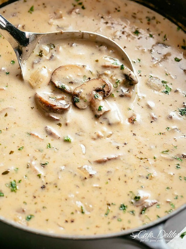 Earthy Mushroom Cream Soup Delight