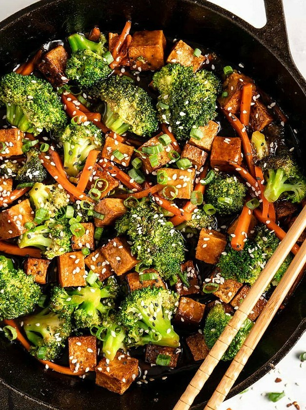 Gingered Tofu Stir Fry Bliss